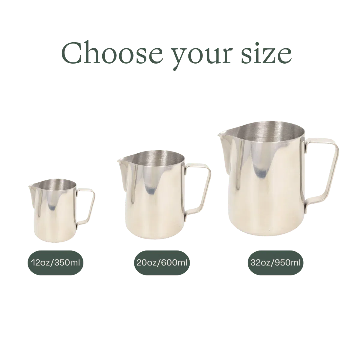 Rhino Classic Milk Pitcher - 3 Sizes