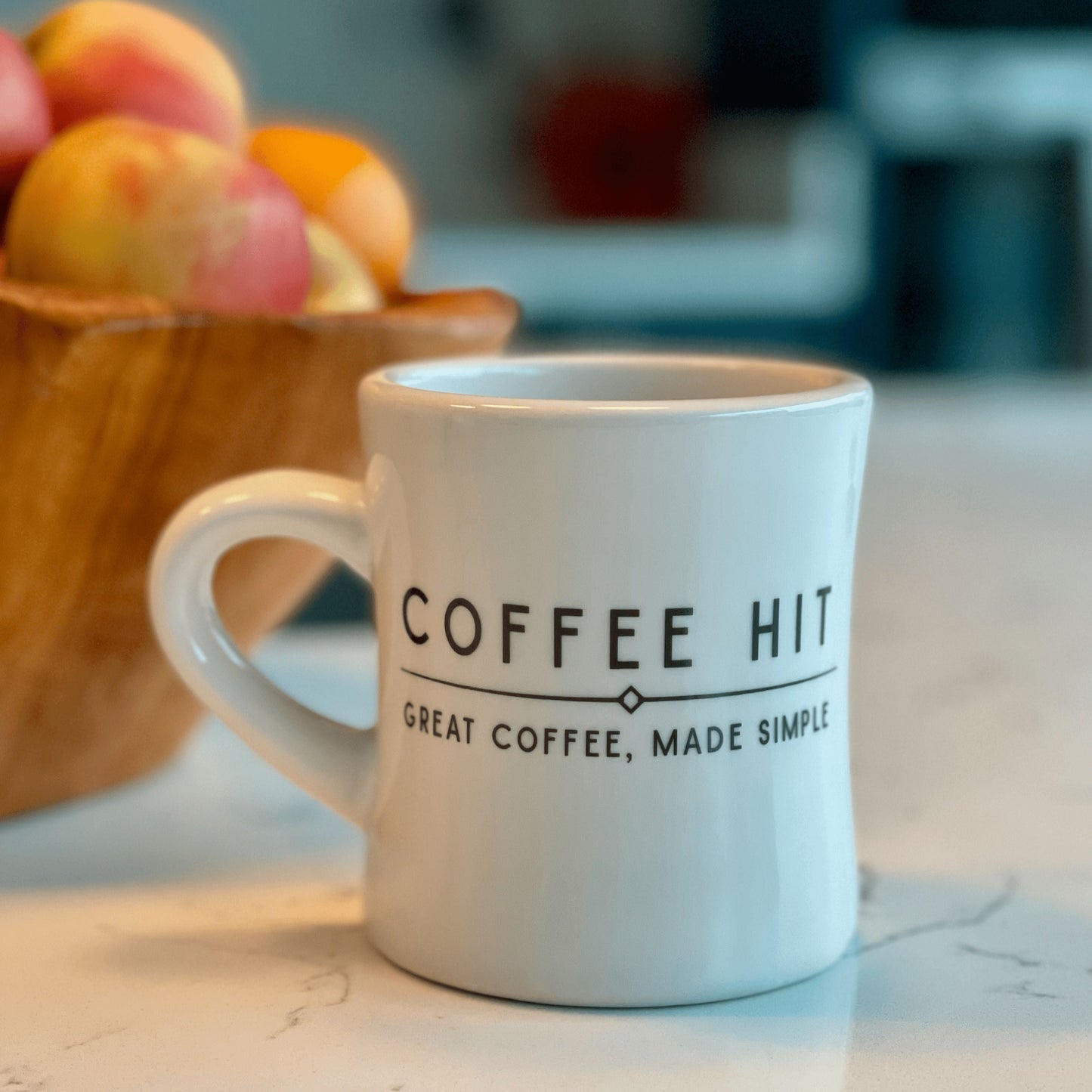 Classic American Diner Mug 10oz with Coffee Hit Logo - Coffee Hit - Coffee Hit