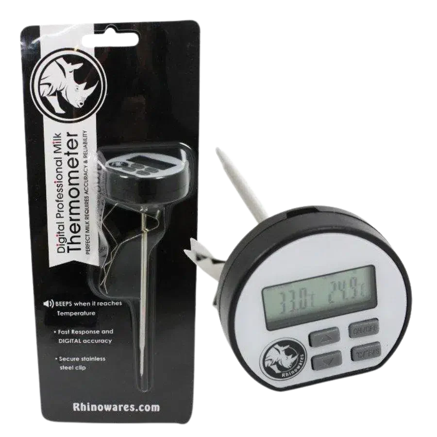 Rhino Digital Milk Frothing Thermometer with Temperature Alert