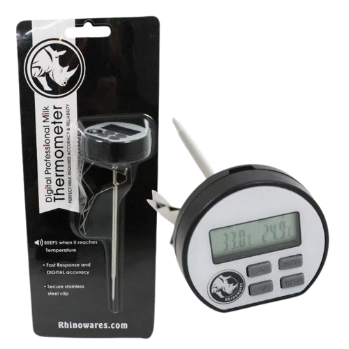 Rhino Digital Milk Frothing Thermometer with Temperature Alert