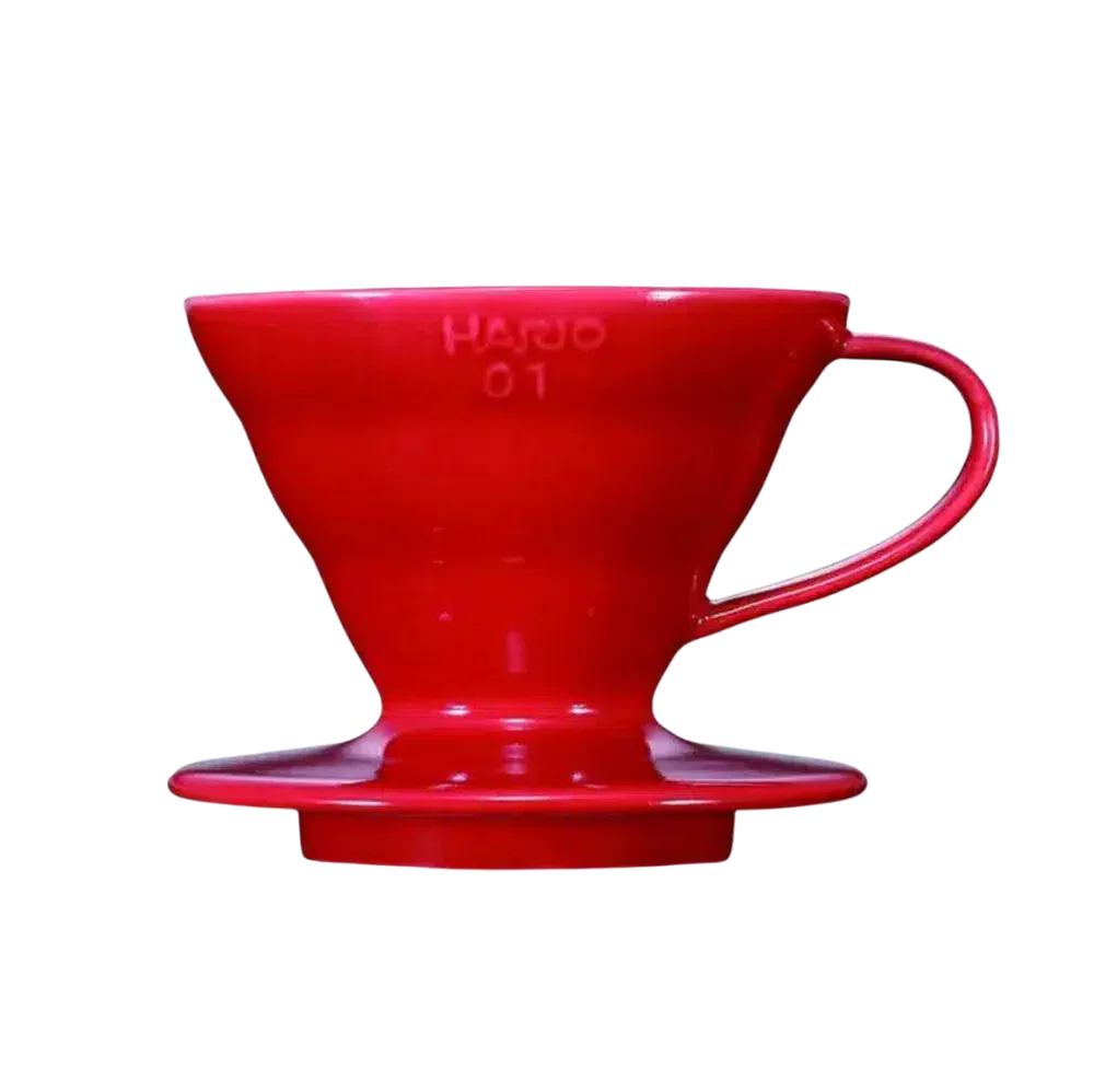 Hario V60 Ceramic Coffee Dripper Red - Size 01