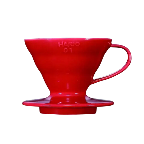 Hario V60 Ceramic Coffee Dripper Red - Size 01