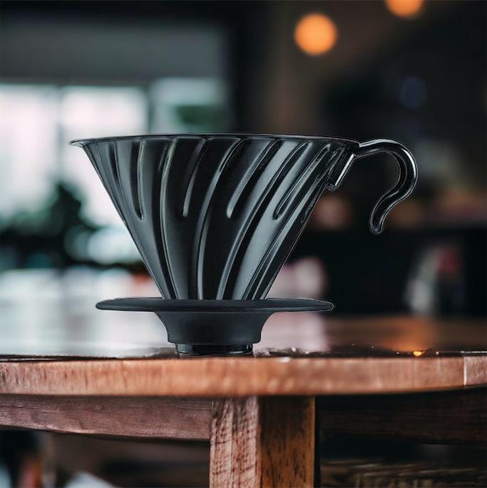 Hario V60 O2 Metal Coffee Dripper Matte Black - Hario Japan - Coffee Hit