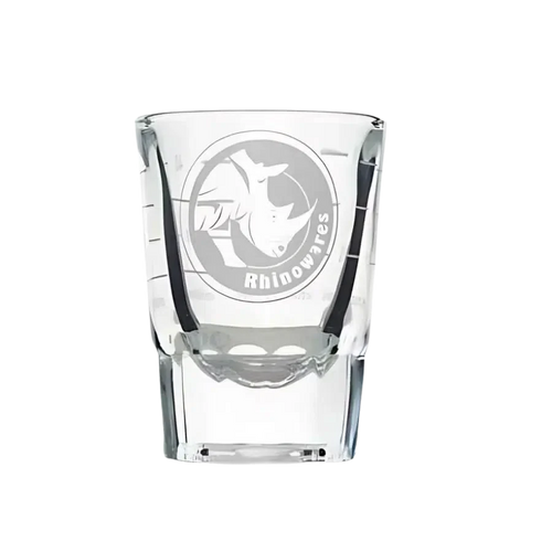 Rhino Round Shot Glass 2oz Lined